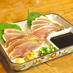 地鶏のたたき二種盛り