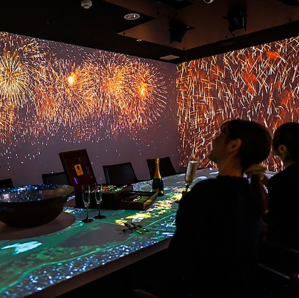 新潟を旅するお部屋、新潟の美しい映像と新潟の旬の食材を使ったお料理と新潟ペアリング