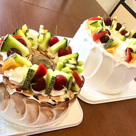 ☆フルーツデコレーション☆ホールシフォンケーキ