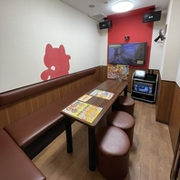全部屋完全個室でご用意！飲食物の持ち込み自由で安心◎