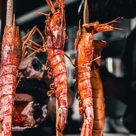 【圧巻の炉端焼き】