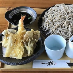 秋のきのこ天ぷら付せいろ蕎麦