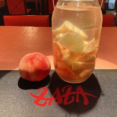 自家製桃の焼酎