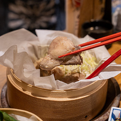 ブツ切り鶏のせいろ蒸し