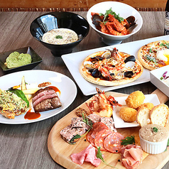 コース料理で黒毛和牛のポアレと産地鶏の香草パン粉焼きを堪能♪の写真