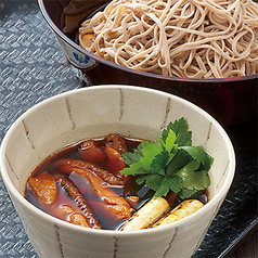 【冷】 鶏つけ蕎麦（つけ汁は温）