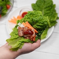 手間暇かけた7種の豪華な付け合わせ