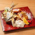 料理メニュー写真&nbsp;レアアジフライ　骨煎餅付き～自家製ガリタルタル添え～