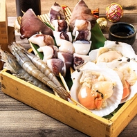 市場直送の新鮮な海鮮♪