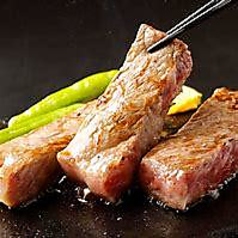 【焼きもの/肉】希少部位！和牛ザブトン溶岩焼/和牛ザブトンステーキ～シャリアピンソース～