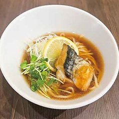 〆のハーフさばラーメン