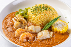 シーフードと彩り野菜のトマトカレー セット