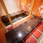 15・30・50・100名様など人数に合わせた個室へご案内します！会社宴会やサークルの飲み会にぜひ！！