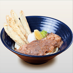 国産牛肉とごぼう天の鬼おろしぶっかけ