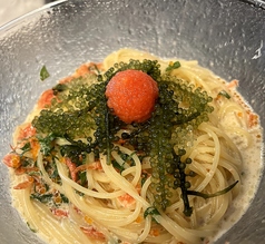冷製シーフードクリームパスタ