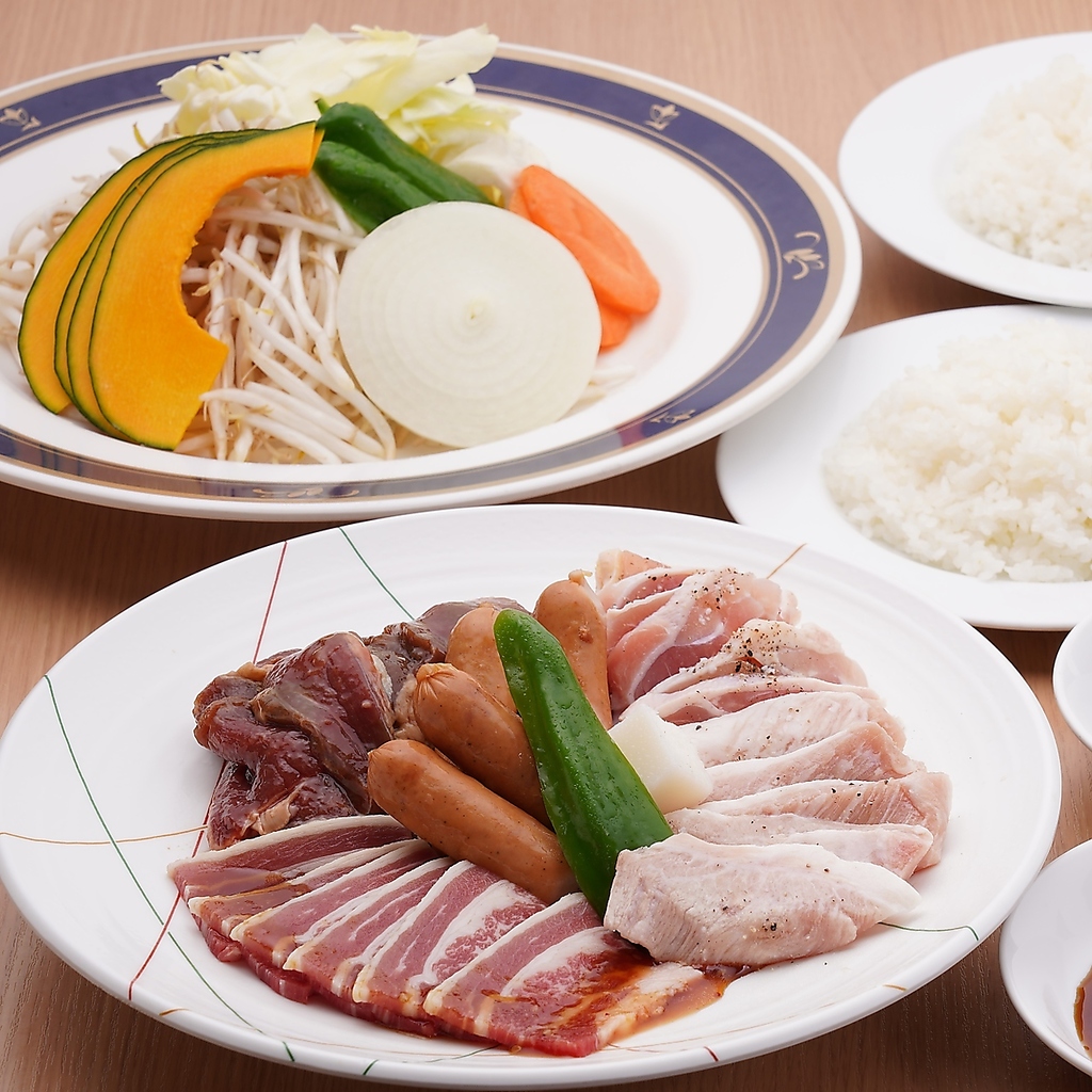 【ミックスジンギスカン食べ放題】90分飲み放題付き　5,300円（税込）
