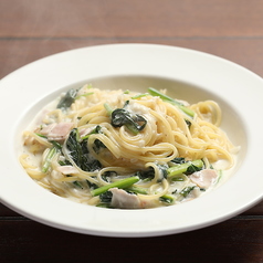 マスカルポーネのクリームソースパスタ