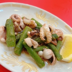 いいだことアスパラの塩焼