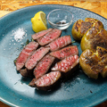 料理メニュー写真&nbsp;福島県産A4黒毛和牛カタサンカクのステーキ200g
