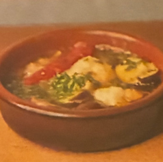 エビとマッシュルームのアヒージョ