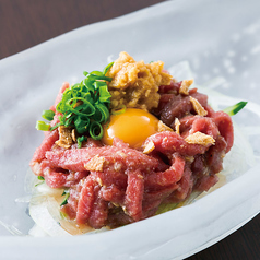 馬肉のごま塩ユッケ