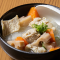 料理メニュー写真&nbsp;炊き野菜と牛モツの塩煮込み