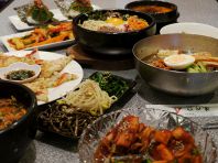 韓国家庭料理も豊富