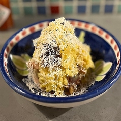 ベーコンとからしのポテサラ