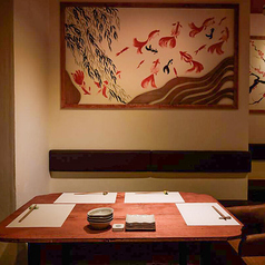 4名掛けテーブル席