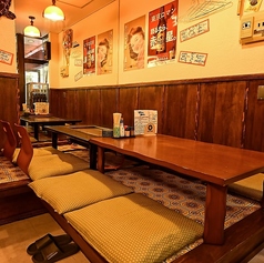 【鉄板席】お履き物を脱いで自宅のようにくつろげるお座敷タイプのお席も完備しております！お子様連れのファミリー向けにイチオシです。