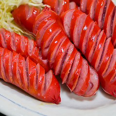 たこ焼き/赤ウインナーのニンニク炒め/粗びきソーセージ 各