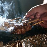 日向備長炭で贅沢に火入れした自慢の焼き鳥