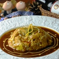 料理メニュー写真 天使のオムライス【半熟卵のふわふわオムライス】 Omelet Rice　ディナーセット