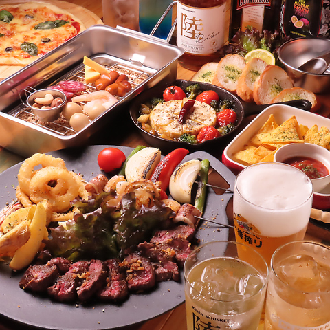 牛タンステーキやハラミステーキなど、厳選牛を使った鉄板料理♪