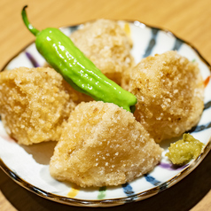 お出汁で炊いた大根の唐揚げ