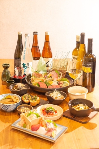 魚と日本酒、そしてワインのお店