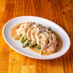 蒸し鶏のねぎ油かけ