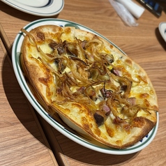 藁焼きベーコンとさつま芋のビアンカ