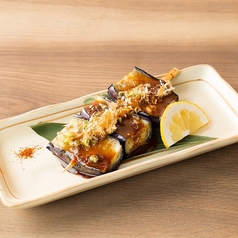 茄子海老味噌焼き