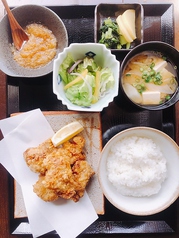 いわい鶏の唐揚げ定食 ~自家製おろしぽん酢~