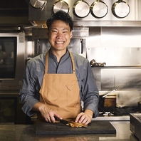 経験豊富なシェフが織りなす世界観。