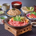 料理メニュー写真&nbsp;宮崎牛すき鍋とお刺身御膳