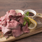 当店名物のローストビーフ！circoloに来たらコレ♪なんとTwitterフォローで半額に！！