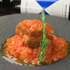 山形豚バラ肉のトマト煮込み