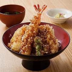 そば道天丼（海老・いか・穴子・野菜）