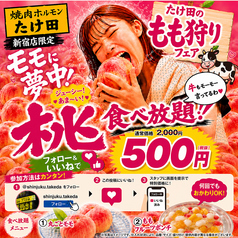 焼肉ホルモンたけ田 新宿店のコース写真
