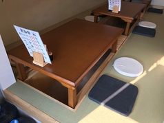ゆったり掘りごたつ席!!早い者勝ちです。