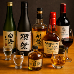 豊富なラインナップのプレミアム飲み放題♪