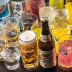【充実】ドリンクメニューは全100種以上！生ビール・日本酒・ワイン・カクテル等々…