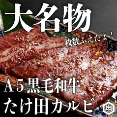 【絶対食べてたけ田名物】《たけ田No.1商品》A5黒毛和牛たけ田カルビ